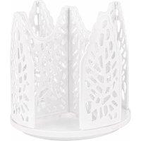FLAVORA 360 Rotating Paper Cup Holder Desktop Storage White | Size: 100 cm x 100 cm