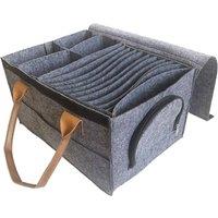 FLAVORA Plate Holder Storage Bag in Grey