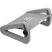 FLAVORA Ergonomic Adjustable Footrest Under Desk in Grey | Size: 100 cm x 100 cm