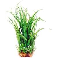 Aqua One Aquarium Vibrance Hippuris Aquatic Plant with Gravel Base in Green