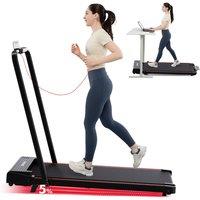 CITYSPORTS 2 in 1 Folding Treadmill with Incline Walking Pad 1-12Km/H in Black | Size: 0-3 m