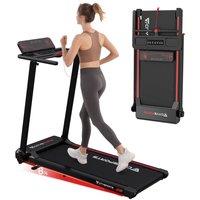 CITYSPORTS Foldable Treadmill with Incline 12 km/h Walking Pad with APP in Black | Size: 0-3 m