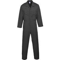 Portwest Men's Liverpool-zip Workwear Coverall in Black | Size: 3XL