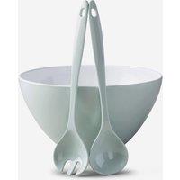 Zeal Melamine Salad Bowl & Servers Set in Light Green