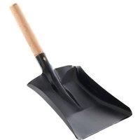 Leecroft Sooty Metal Hand Shovel with Wooden Handle 7