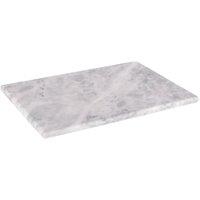 VOGREX Polished Marble Food Chopping Cutting Board Worktop Protector in White