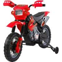 HOMCOM 6V Kids Child Electric Motorbike Ride on Motorcycle for 3-6 Years in Red