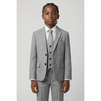 SIRRI Boy's 7 Piece Self-Patterned Formal Suit Set in Grey | Size: 4-5 Years