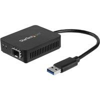 StarTech.com Usb 3.0 To Fibre Optic Converter Adapter in Black