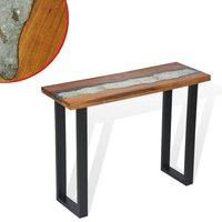 Berkfield Home Console Table Teak 100x35x75 cm in Brown | Size: 100 x 35 x 75 cm