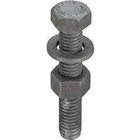 Unifix CE Marked Assembled ISO 4017 8.8 Galv Set/Nut/Washer M16 x 70 - 100 in Grey