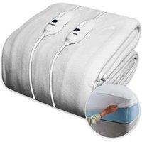 Dreamcatcher Luxury Polyester Electric Blanket Heated Fully Fitted Under Blanket 3 Heat Settings - Single/Double/King/Super King | Size: Double