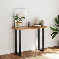 Berkfield Home Console Table Teak 100x35x75 cm in Brown | Size: 100 x 35 x 75 cm