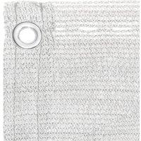 Berkfield Home Fabric Balcony Screen White 90x500 cm HDPE