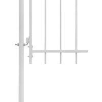 Berkfield Home Elegant Garden Gate Steel 1x2 m White