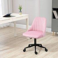 okwish Office Chair Adjustable Height with Swivel Pink