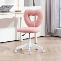 okwish Office Chair Height Adjustable with Swivel Wheels Pink