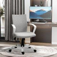 okwish Office Chair Adjustable Height with Swivel Grey