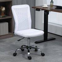 okwish Office Chair Adjustable Height with Mesh Back White