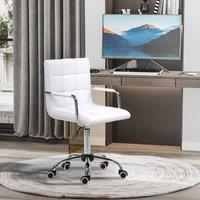 okwish Office Chair Adjustable Height with Swivel Function White