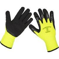 Loops 12 PAIRS Thermal Lined Superior Grip Gloves - Large - Latex Coating - Flexible