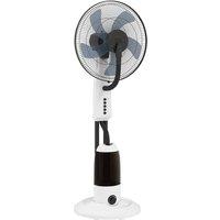 Kelvenix Floor Fan with Water Mist Spray & 3 Speeds in White