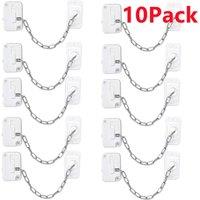 FLAVORA 10 Adjustable Window Lock Self Adhesive Safety Restrictor in White | Size: 1000mm 10000mm