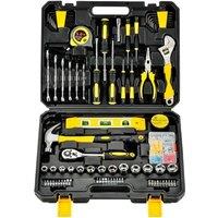 FLAVORA 108 Pcs Household Tool Kit Portable Hand Tools in Black | Size: 10000mm x 520mm