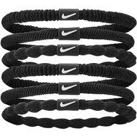 Nike Women's 2024 Flex Hair Ties (Pack of 6) in Black