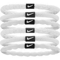 Nike Women's Flex Hair Tie (Pack of 6) in White