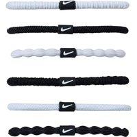 Nike Women's Logo Hair Tie (Pack of 6) in White
