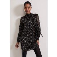 Phase Eight Women's Mabel Swing Mini Dress in Black | Size: 14