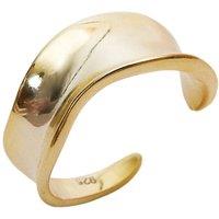 Spero London Women's Large Contour Stack Sterling Silver Ring in Gold