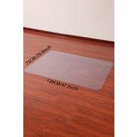 Living and Home PVC Clear Non-Slip Office Chair Desk Mat Floor Carpet Floor Protector 120x75cm in Natural | Size: 120x75 cm