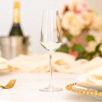 Madison & Mayfair Set of 6 Distinction 23CL Flute Glasses in Clear
