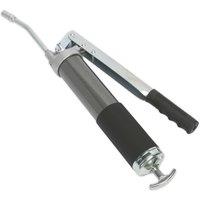 Loops Heavy Duty Twin Piston Grease Gun - 3-Way Fill - Variable Stroke - Rubber Grip