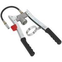 Loops Double Lever Grease Gun - 300mm Delivery Hose - 1/4" BSPT Thread - 4 Jaw Coupler