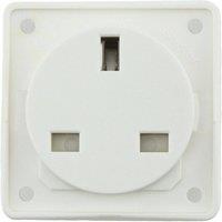 W4 Berker 13 Amp 3 Pin Socket (UK Plug) in White