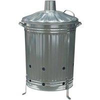 Ambassador Galvanised Incinerator in Silver