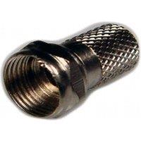 Dencon RG6 F Connector in Silver