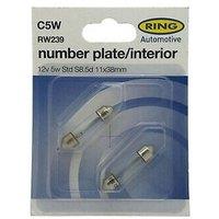 Ring Festoon Bulb Pack of 2 in Clear