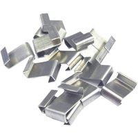 ALM Aluminium Cable Clips (Pack of 50) in Silver