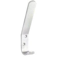 Securit Aluminium Coat Hook Pack of 2 in Silver