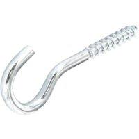 Securpak Zinc Plated Screw Hook (Pack of 40) in Silver