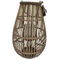 Hill Interiors Ellipse Medium Candle Lantern in Brown