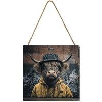 Pyramid International Noel Highland Cow Plaque