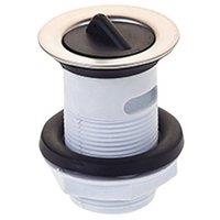 Securplumb Stainless Steel Slotted Basin Waste in White