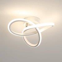 COMELY LED Ceiling Light, 22W Creative Flower Shape Ceiling Lamp, 4500K in White
