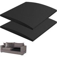 FLAVORA 50x50cm Black Foam Sofa Cushion Support 2 | Size: 100 cm x 190 cm