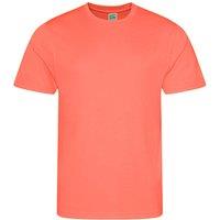 AWDis Men's Just Cool Performance Plain T-Shirt in Peach | Size: 3XL